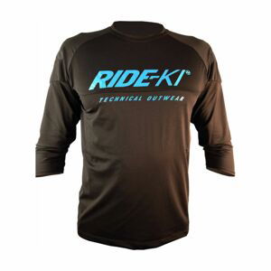 HAVEN Cyklistický dres s krátkym rukávom - RIDE-KI - čierna/modrá XL