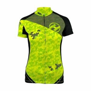 HAVEN Cyklistický dres s krátkym rukávom - SINGLETRAIL NEO WOMEN - zelená/čierna XS