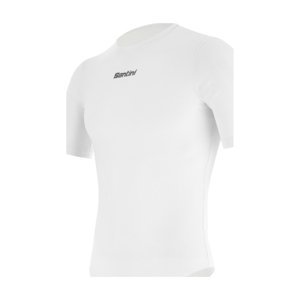 SANTINI Cyklistické tričko s krátkym rukávom - DELTA - biela