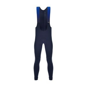 SANTINI Cyklistické nohavice dlhé s trakmi - PRIME - modrá XL