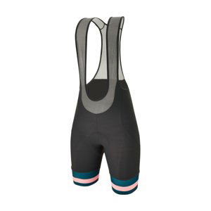 SANTINI Cyklistické nohavice krátke s trakmi - KARMA BENGAL - šedá XL