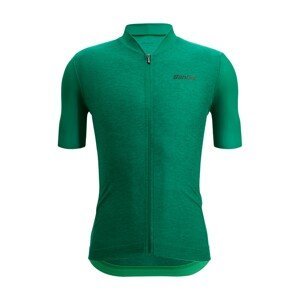 SANTINI Cyklistický dres s krátkym rukávom - COLORE PURO - zelená 2XL