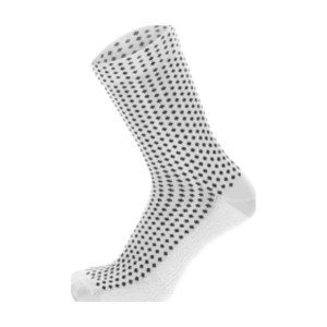 SANTINI Cyklistické ponožky klasické - SFERA - biela/čierna M