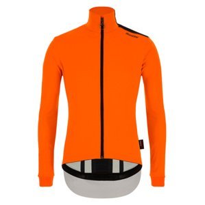 SANTINI Cyklistická zateplená bunda - VEGA MULTI - oranžová S