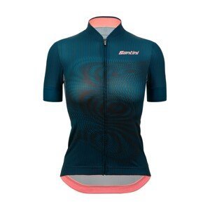 SANTINI Cyklistický dres s krátkym rukávom - DELTA VORTEX - modrá 2XS