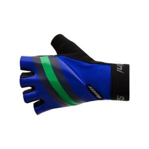SANTINI Cyklistické rukavice krátkoprsté - BENGAL - modrá M