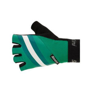 SANTINI Cyklistické rukavice krátkoprsté - BENGAL - zelená S