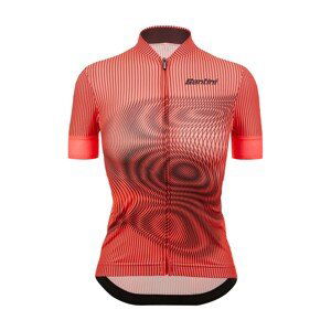 SANTINI Cyklistický dres s krátkym rukávom - DELTA VORTEX - červená M