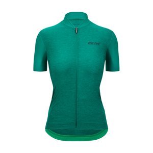 SANTINI Cyklistický dres s krátkym rukávom - COLORE PURO - zelená M