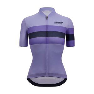 SANTINI Cyklistický dres s krátkym rukávom - ECO SLEEK BENGAL - fialová M