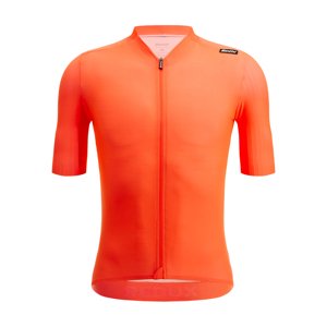 SANTINI Cyklistický dres s krátkym rukávom - REDUX SPEED - oranžová