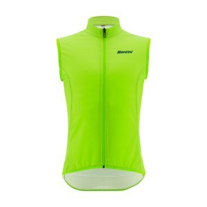 SANTINI Cyklistická vesta - NEBULA - svetlo zelená XL