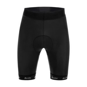 SANTINI Cyklistické nohavice krátke bez trakov - CUBO - čierna