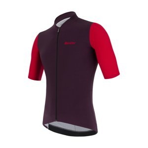SANTINI Cyklistický dres s krátkym rukávom - REDUX VIGOR - fialová/červená L