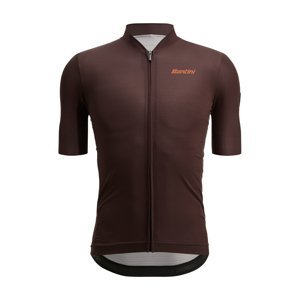 SANTINI Cyklistický dres s krátkym rukávom - GLORY DAY - hnedá XL