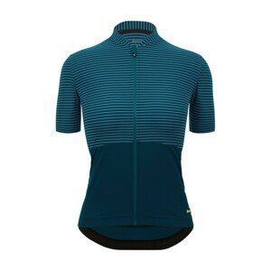 SANTINI Cyklistický dres s krátkym rukávom - COLORE RIGA - modrá XL
