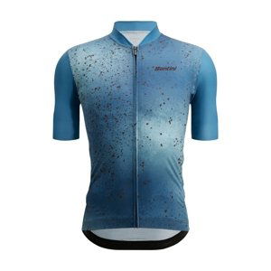SANTINI Cyklistický dres s krátkym rukávom - FANGO - modrá 4XL