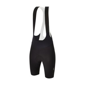 SANTINI Cyklistické nohavice krátke s trakmi - REDUX SPEED - čierna XS