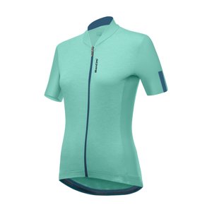 SANTINI Cyklistický dres s krátkym rukávom - GRAVEL - svetlo modrá 2XL