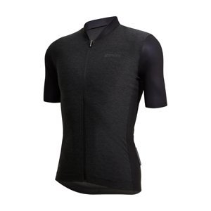 SANTINI Cyklistický dres s krátkym rukávom - COLORE PURO - čierna 2XL