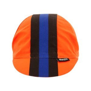 SANTINI Cyklistická čiapka - BENGAL  - oranžová/modrá/čierna UNI
