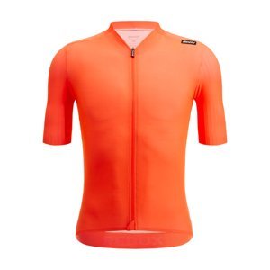 SANTINI Cyklistický dres s krátkym rukávom - REDUX SPEED - oranžová S