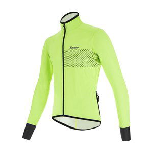 SANTINI Cyklistická vodeodolná pláštenka - GUARD NIMBUS - svetlo zelená 3XL