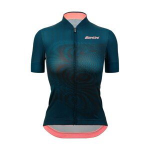 SANTINI Cyklistický dres s krátkym rukávom - DELTA VORTEX - modrá XL