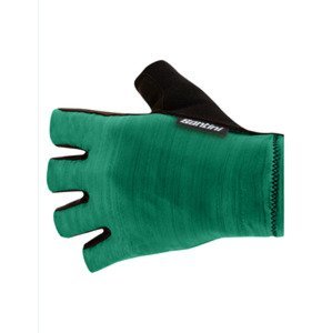 SANTINI Cyklistické rukavice krátkoprsté - CUBO - zelená 2XL