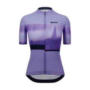 SANTINI Cyklistický dres s krátkym rukávom - MIRAGE - fialová 3XL
