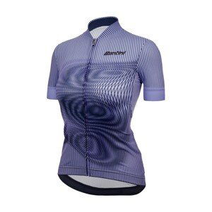 SANTINI Cyklistický dres s krátkym rukávom - DELTA VORTEX - fialová 2XL
