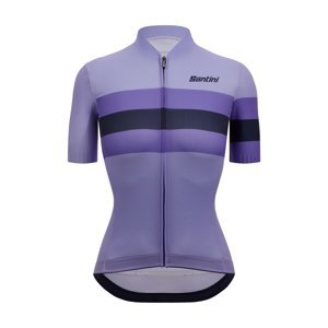 SANTINI Cyklistický dres s krátkym rukávom - ECO SLEEK BENGAL - fialová S