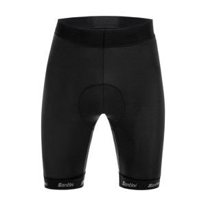 SANTINI Cyklistické nohavice krátke bez trakov - CUBO - čierna L
