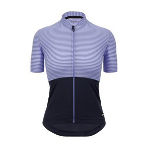 SANTINI Cyklistický dres s krátkym rukávom - COLORE RIGA - fialová/modrá 2XL