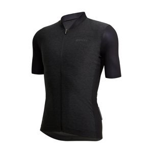 SANTINI Cyklistický dres s krátkym rukávom - COLORE PURO - čierna 5XL