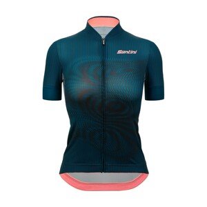 SANTINI Cyklistický dres s krátkym rukávom - DELTA VORTEX - modrá 3XL