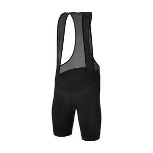 SANTINI Cyklistické nohavice krátke s trakmi - OMNIA - čierna XL