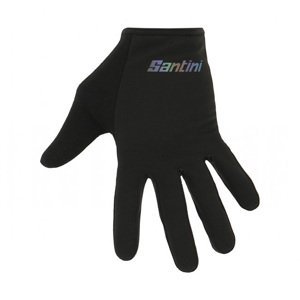 SANTINI Cyklistické rukavice dlhoprsté - MTB - čierna S