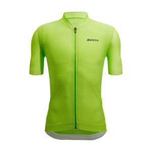 SANTINI Cyklistický dres s krátkym rukávom - COLORE PURO - svetlo zelená S