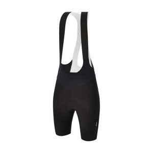SANTINI Cyklistické nohavice krátke s trakmi - REDUX SPEED - čierna 3XL
