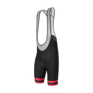 SANTINI Cyklistické nohavice krátke s trakmi - KARMA KINETIC - čierna S