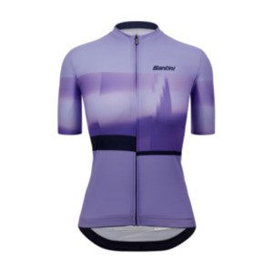 SANTINI Cyklistický dres s krátkym rukávom - MIRAGE - fialová S
