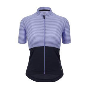 SANTINI Cyklistický dres s krátkym rukávom - COLORE RIGA - fialová/modrá M