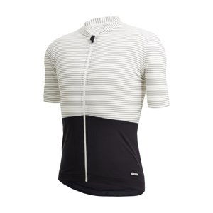 SANTINI Cyklistický dres s krátkym rukávom - COLORE RIGA - biela S
