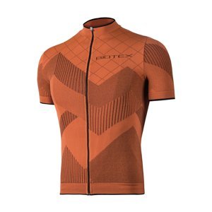 BIOTEX Cyklistický dres s krátkym rukávom - SOFFIO - oranžová XS-S