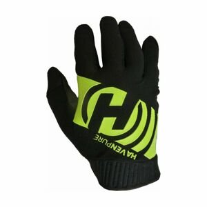 HAVEN Cyklistické rukavice dlhoprsté - PURE - čierna/zelená