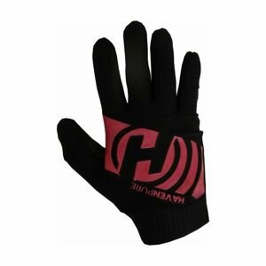 HAVEN Cyklistické rukavice dlhoprsté - PURE - čierna/ružová