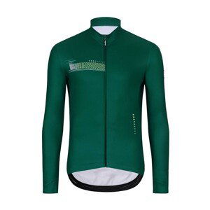 HOLOKOLO Cyklistický dres s dlhým rukávom zimný - VIBES WINTER - zelená 6XL