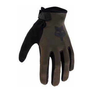FOX Cyklistické rukavice dlhoprsté - RANGER - čierna/hnedá M