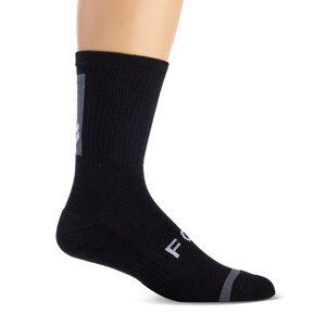 FOX Cyklistické ponožky klasické - DEFEND CREW 8" - čierna L-XL